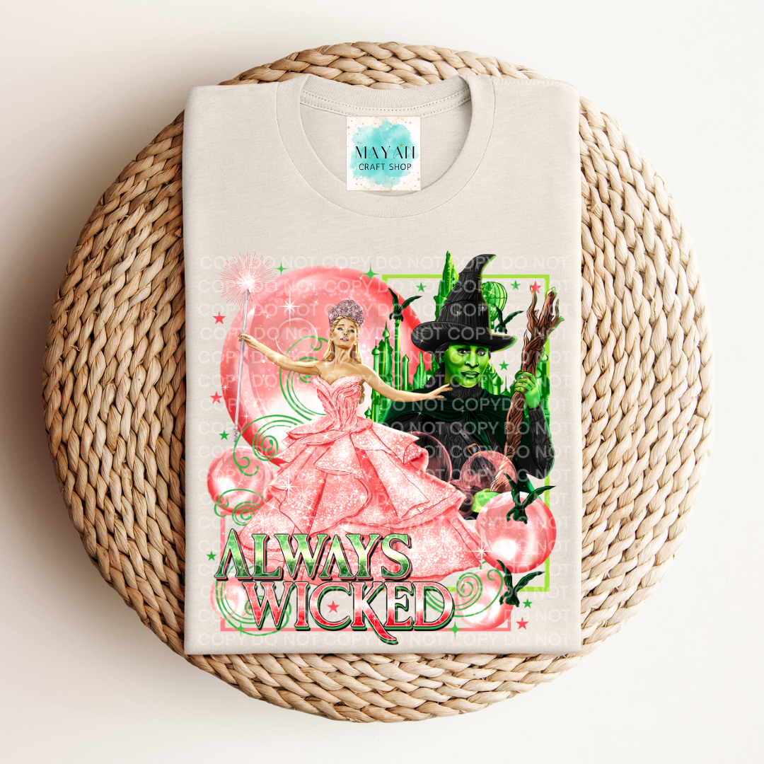 Always wicked heather dust shirt. -Mayan Craft Shop