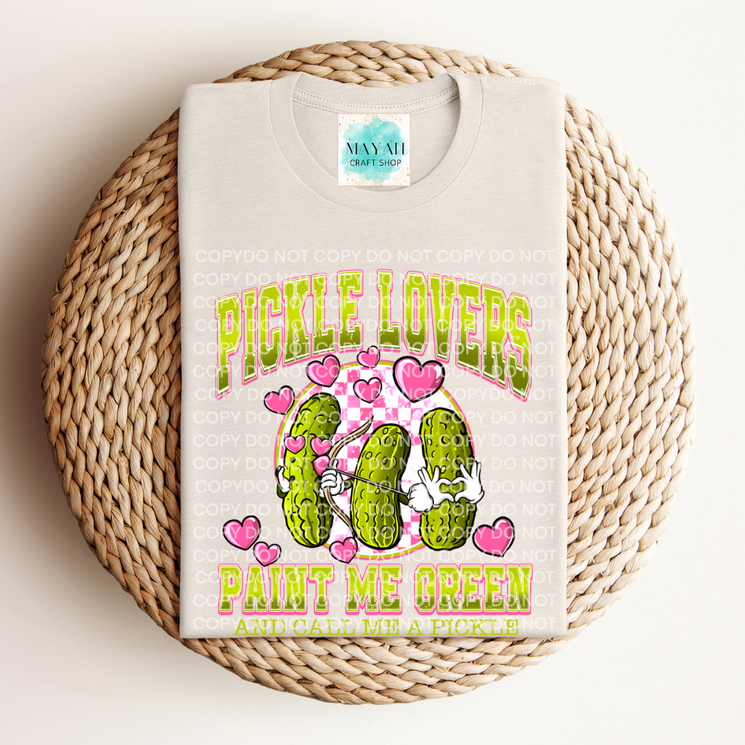 Pickle lovers heather dust shirt. -Mayan Craft Shop