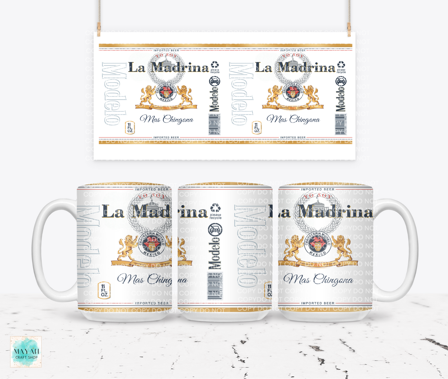 La madrina mug. -Mayan Craft Shop