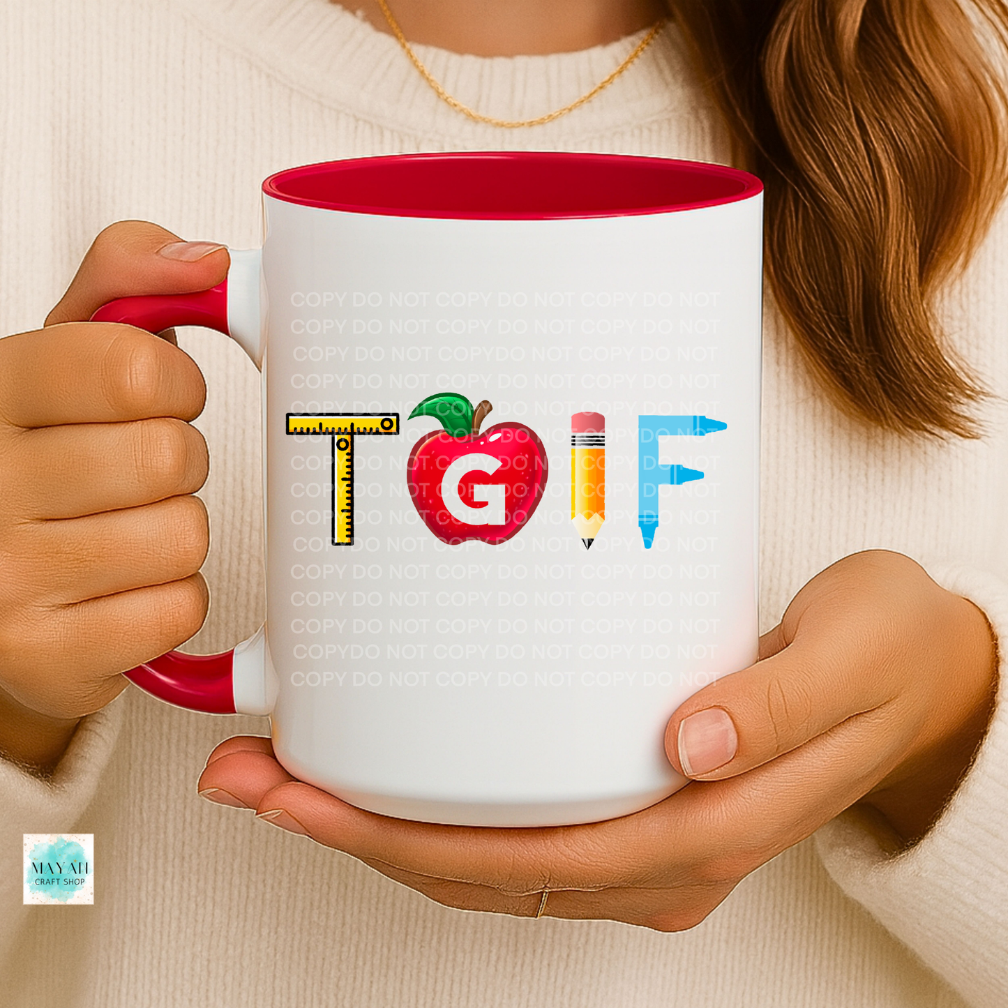 TGIF Teacher Mug - Mayan Craft Shop