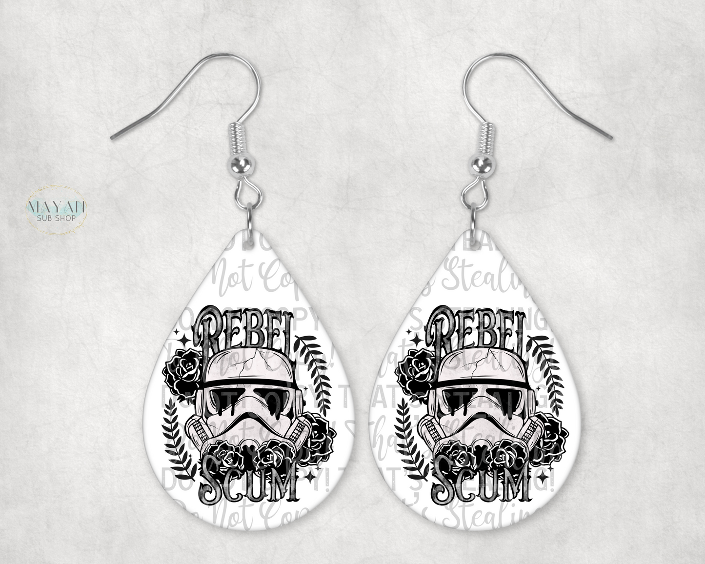 Rebel scum earrings. -Mayan Sub Shop