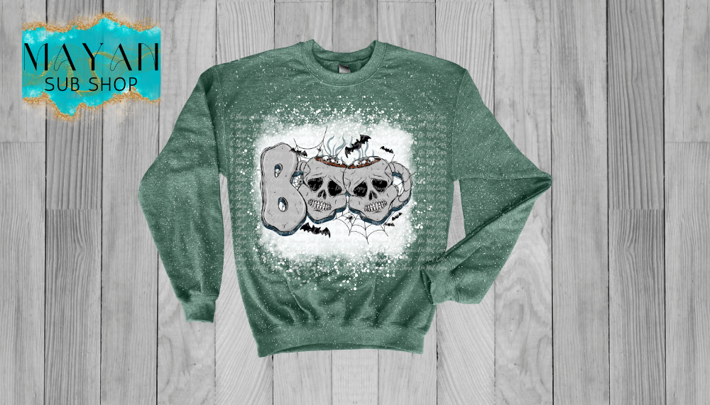 Boo Bleached Sweatshirt - Mayan Sub Shop