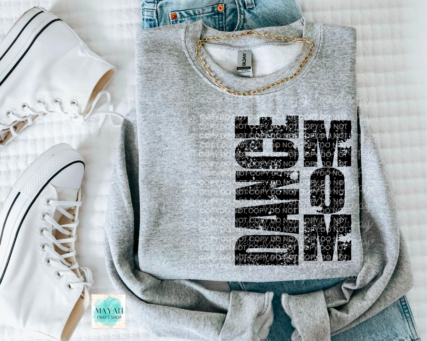 Dance mom heather grey sweatshirt. -Mayan Craft Shop