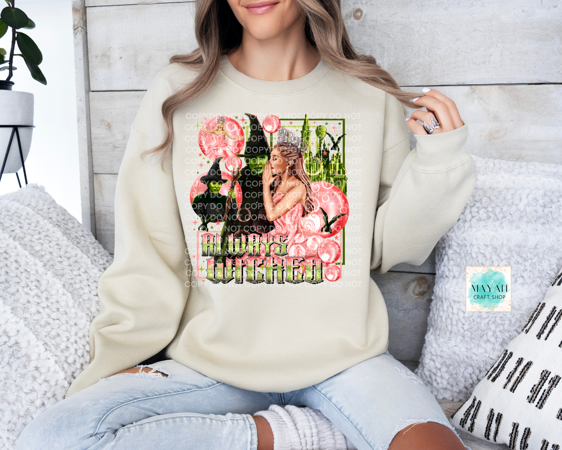 Always wicked sand sweatshirt. -Mayan Craft Shop