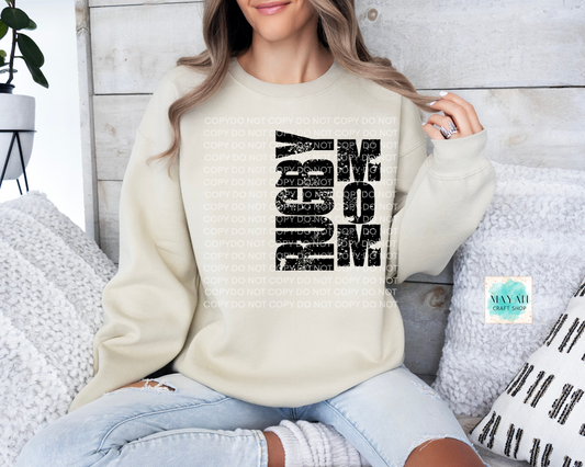 Rugby mom sand sweatshirt. -Mayan Craft Shop