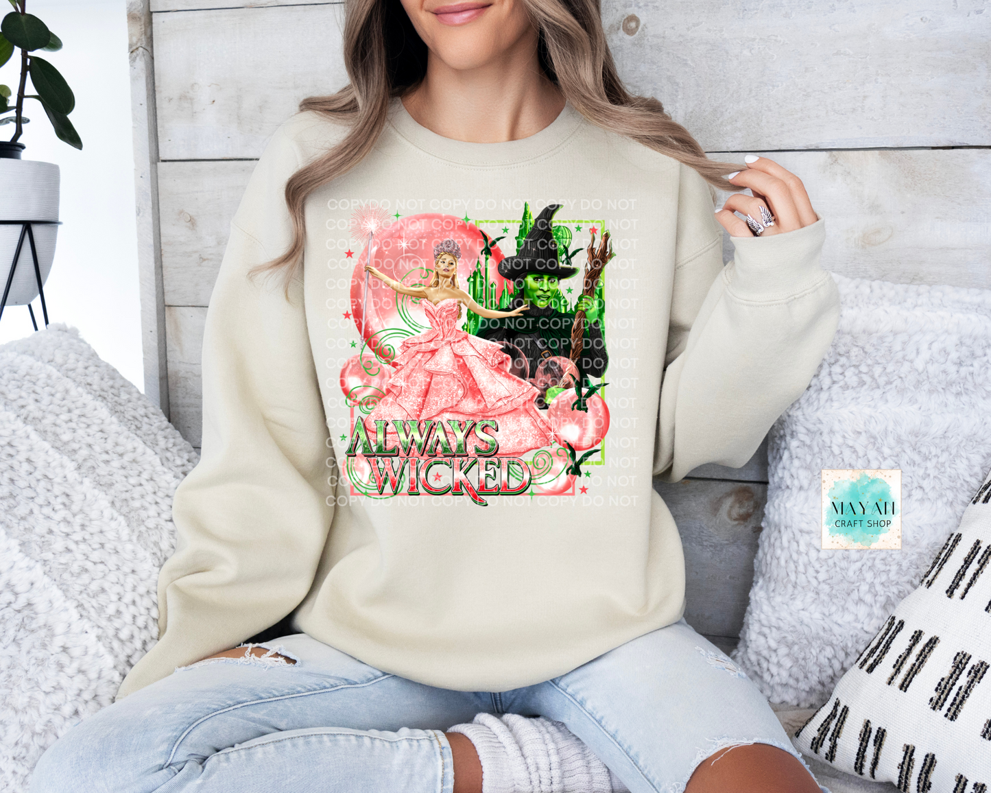 Always wicked sand sweatshirt. -Mayan Craft Shop