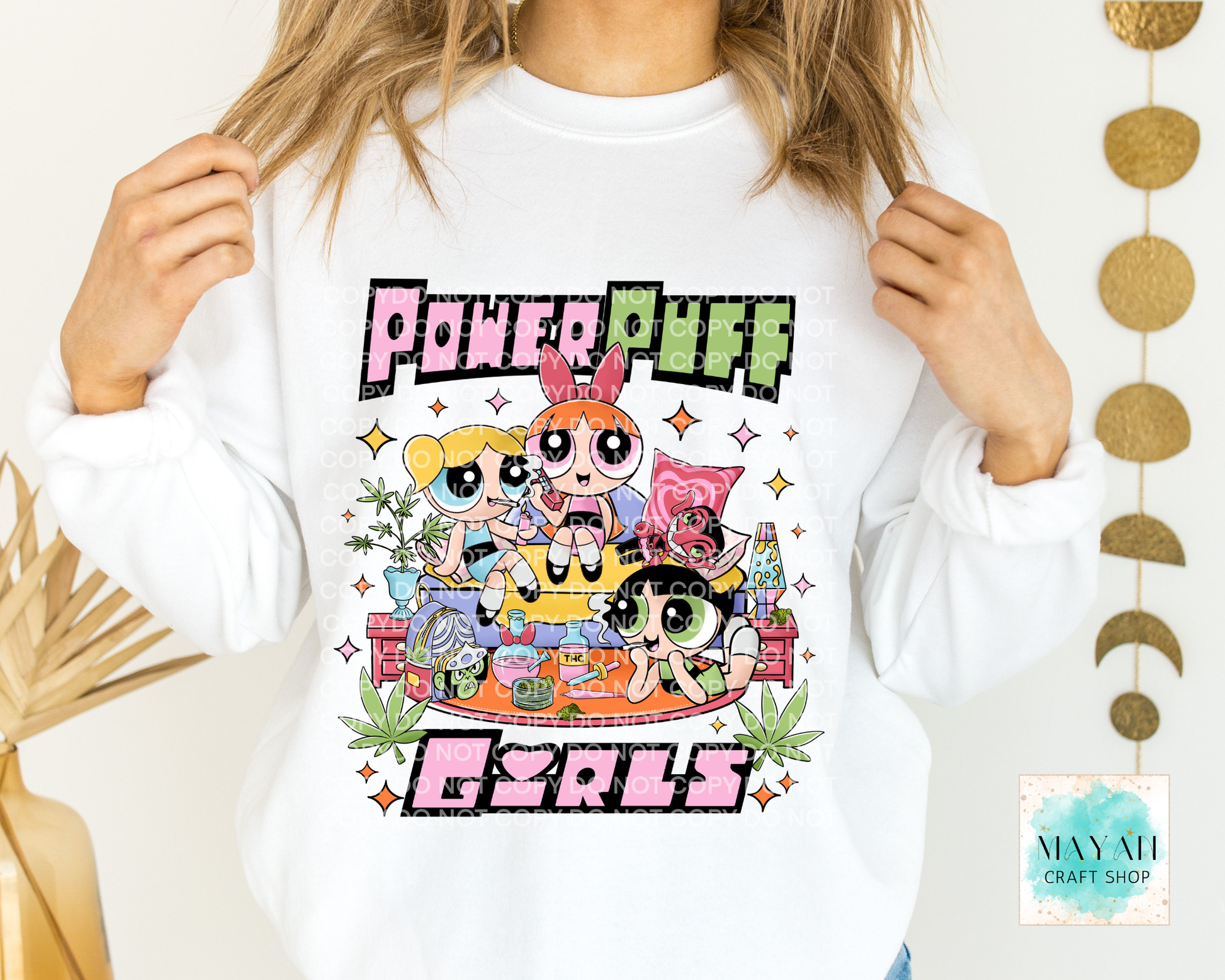 Puff Girls Sweatshirt - Mayan Craft Shop