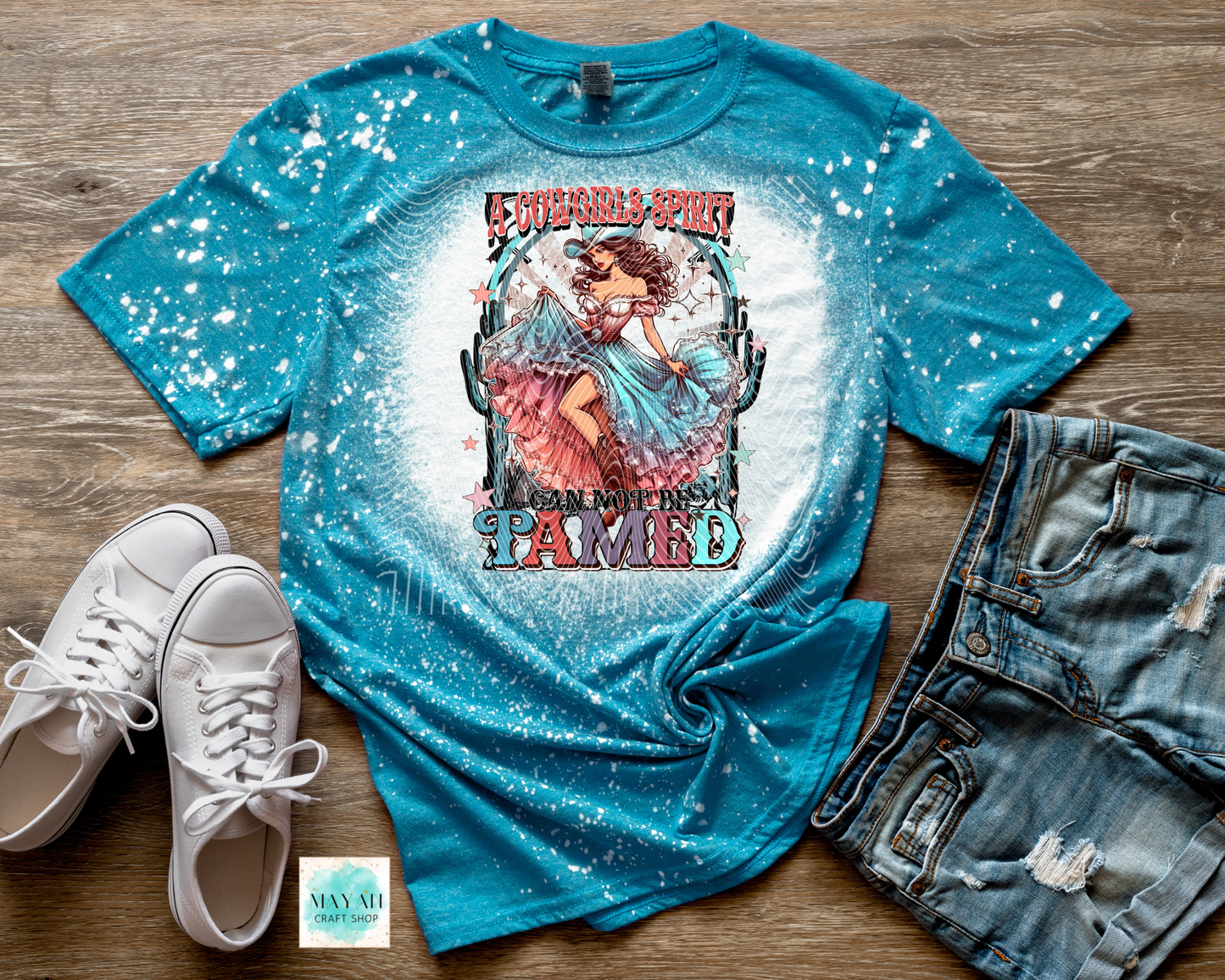 Cannot be tamed bleached shirt.