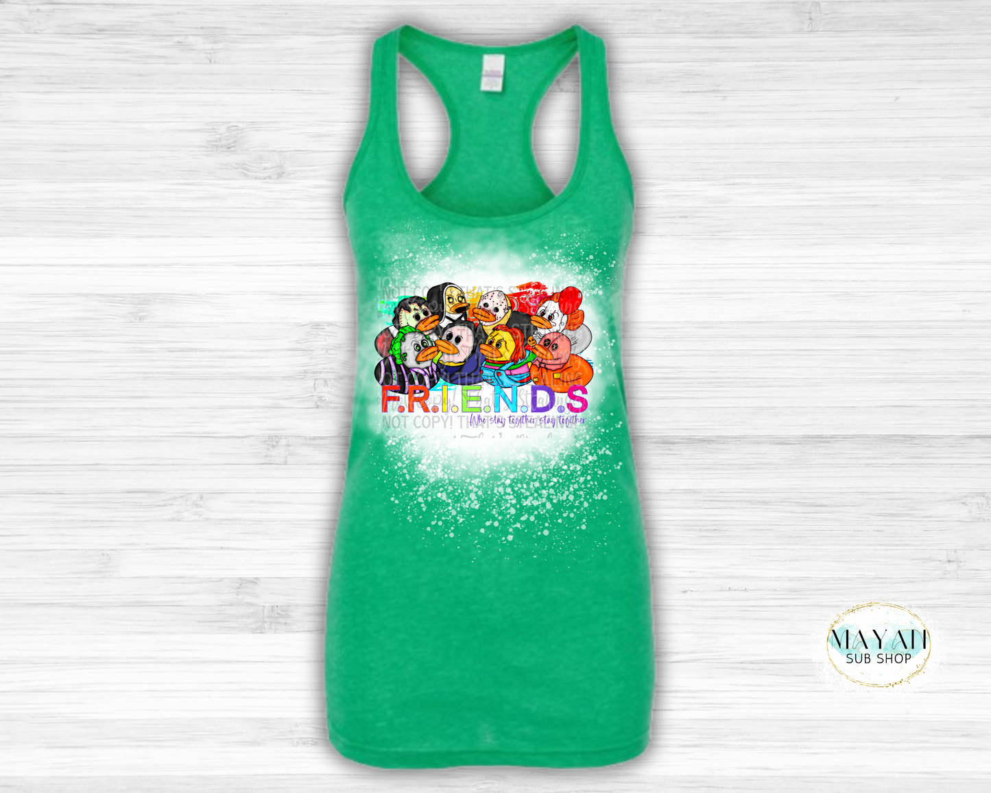 Slay Together Bleached Tank Top