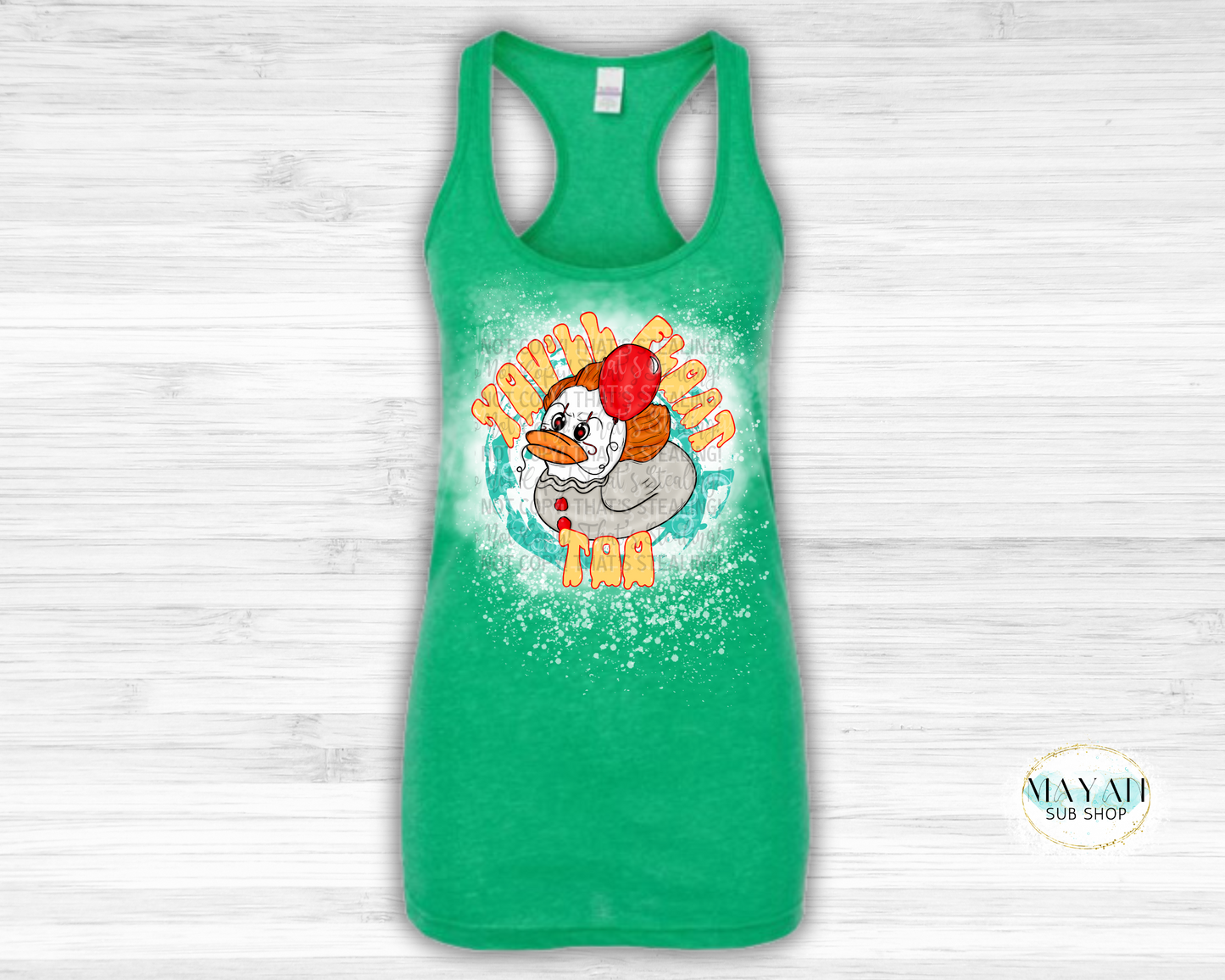 Duck Float Bleached Tank Top