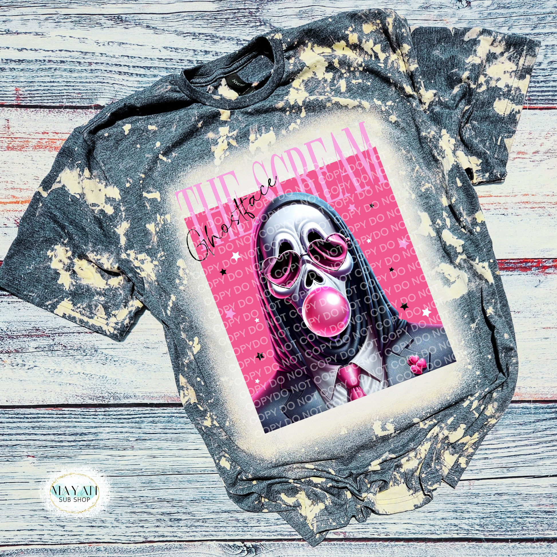 The scream bleached tee. -Mayan Sub Shop