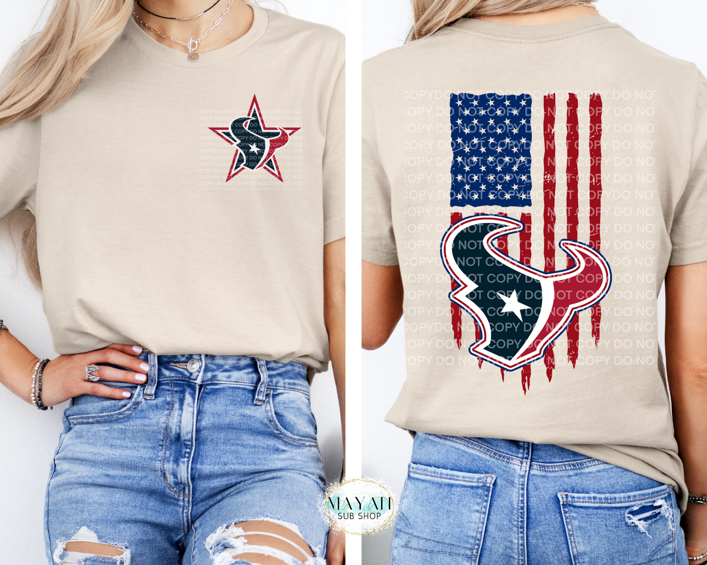 Houston Football Flag Shirt