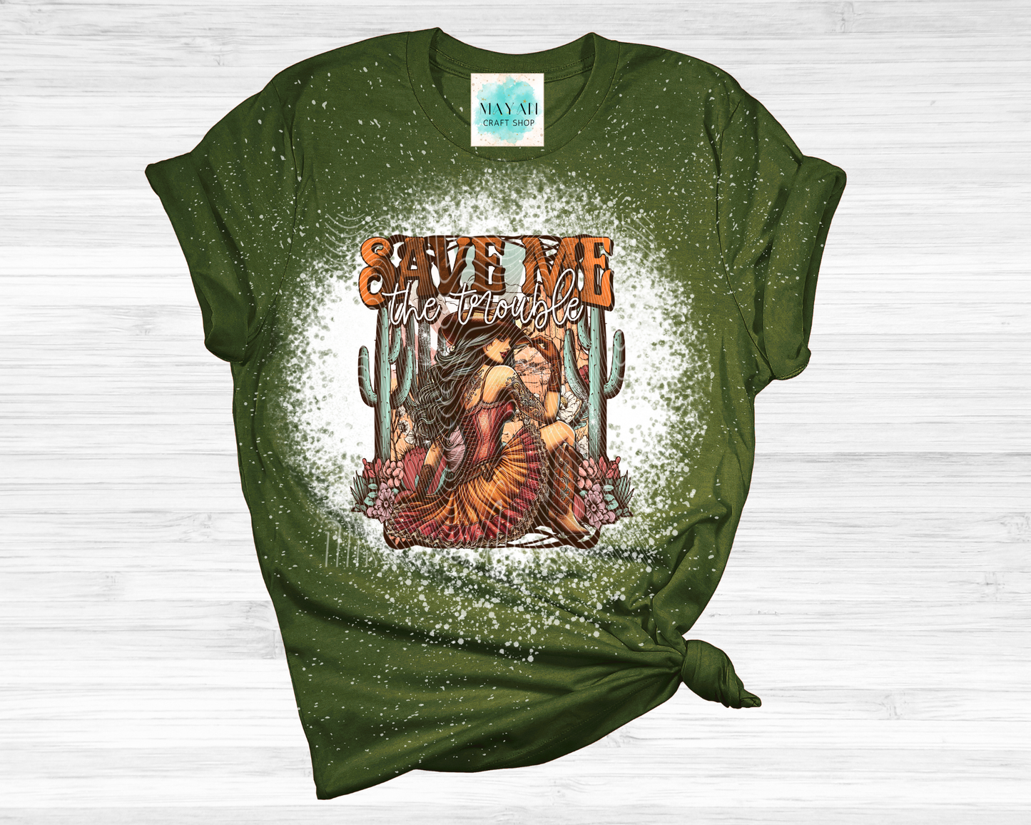 Save me the trouble bleached shirt.