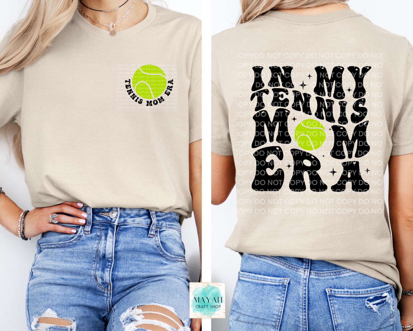 In my tennis mom era heather dust shirt. -Mayan Craft Shop