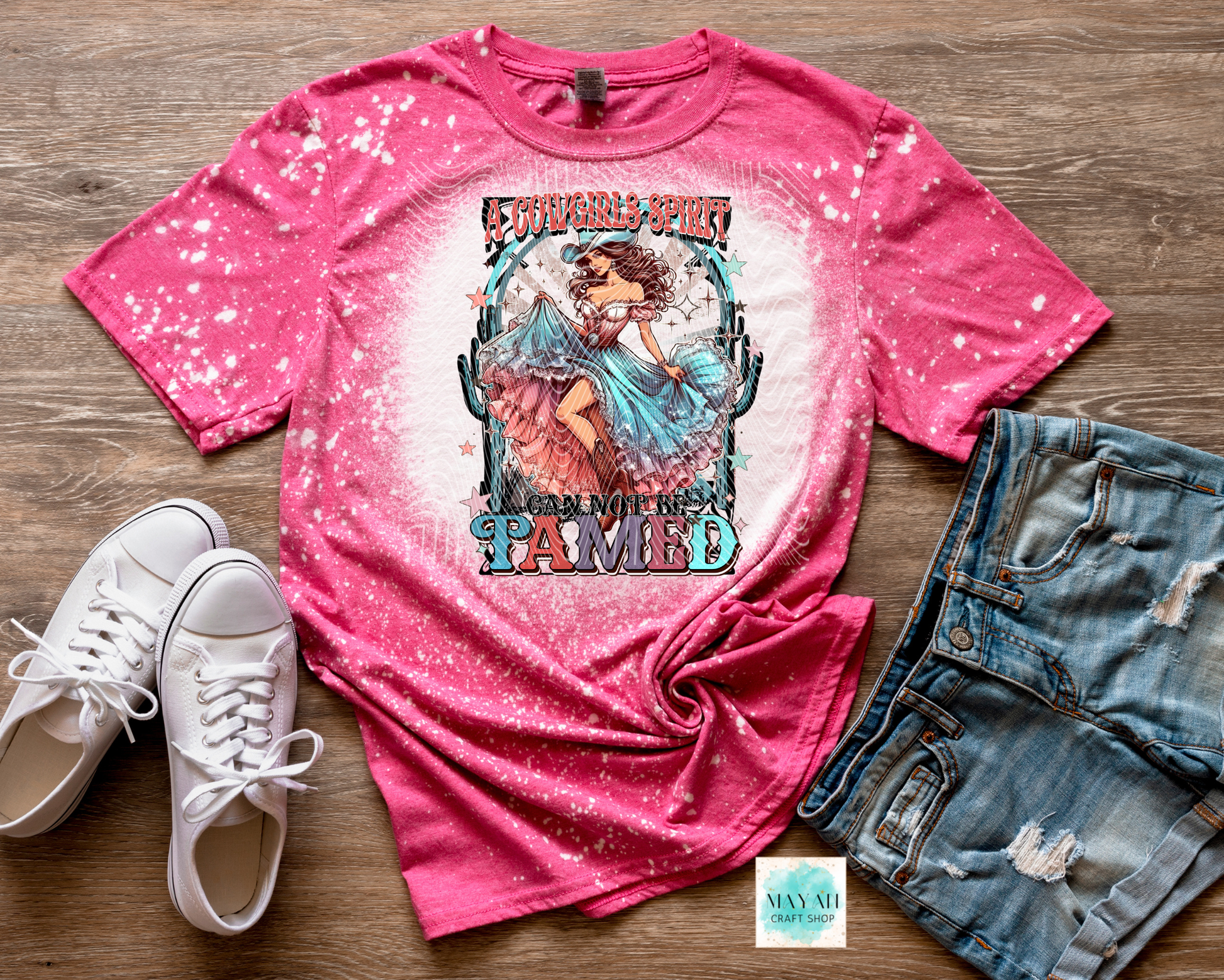 Cannot be tamed bleached shirt.