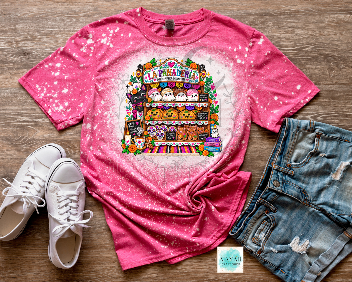 La panaderia heather heliconia bleached shirt.