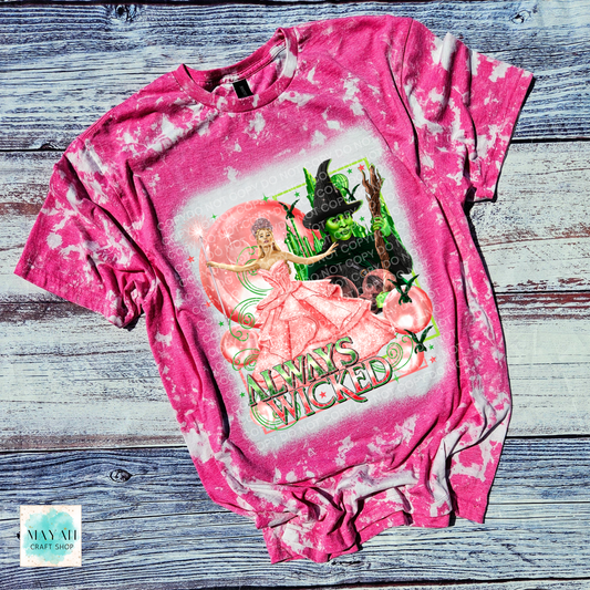 Always wicked heather heliconia scrounged bleached tee. -Mayan Craft Shop