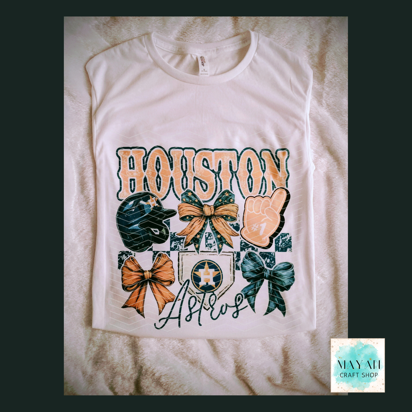 Houston Baseball Coquette Shirt - Mayan Craft Shop