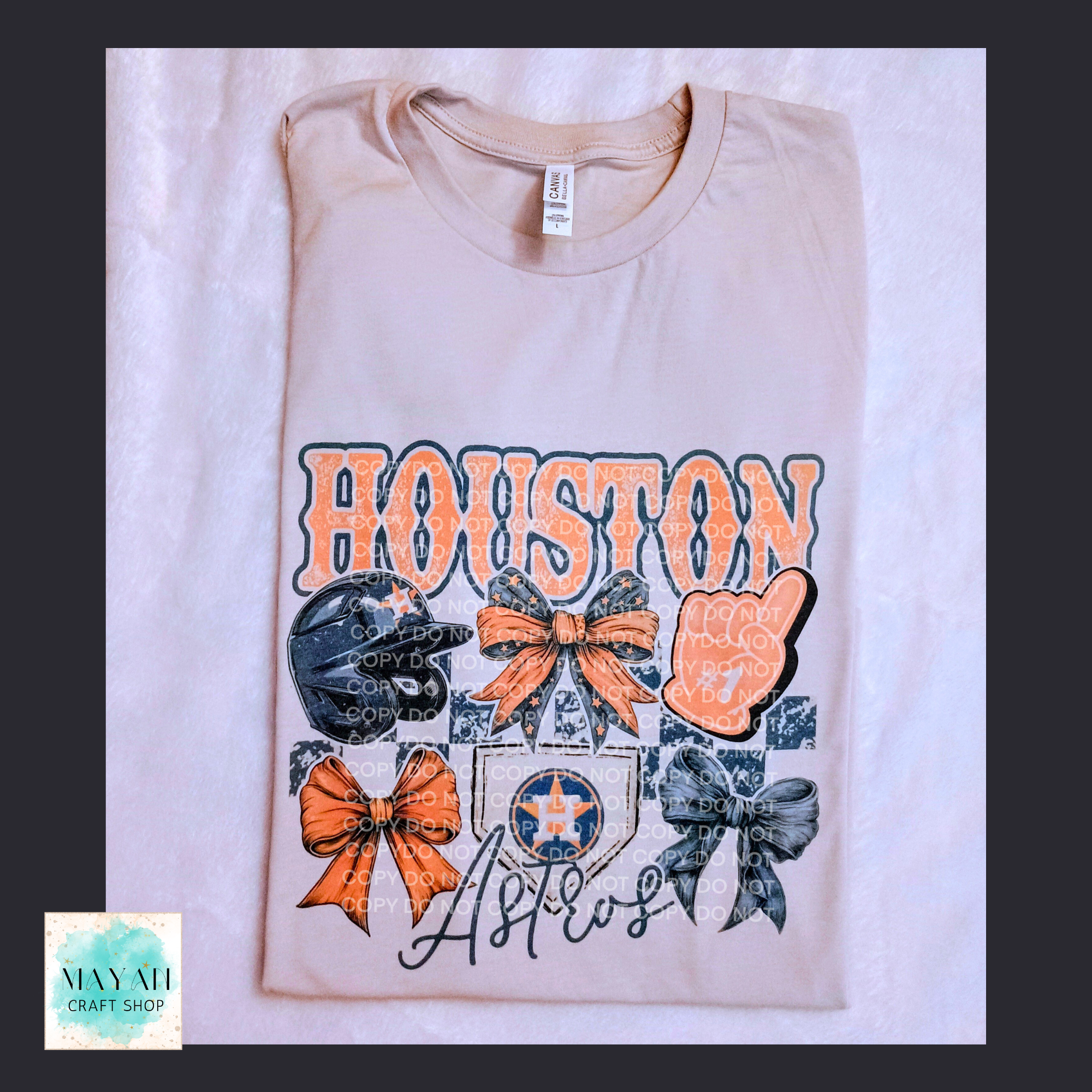 Houston Baseball Coquette Shirt - Mayan Craft Shop