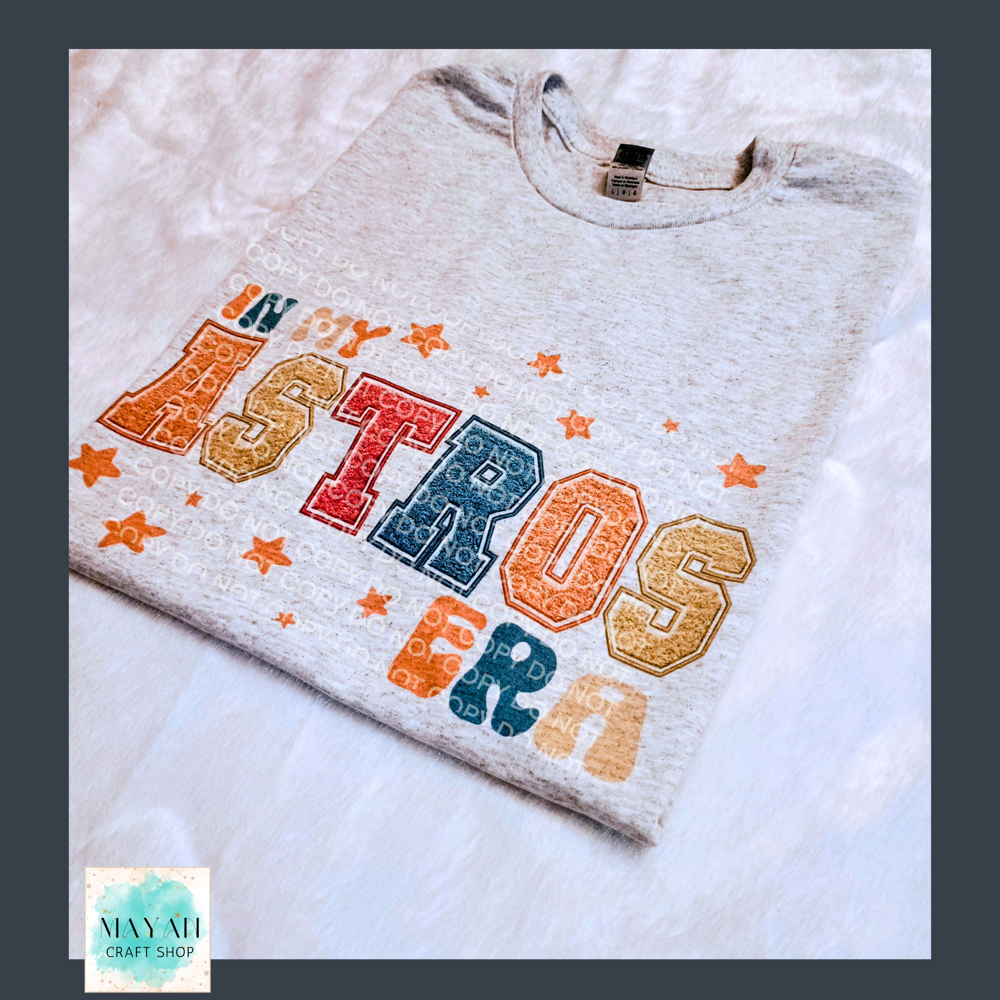 Astros era ash grey shirt. -Mayan Craft Shop