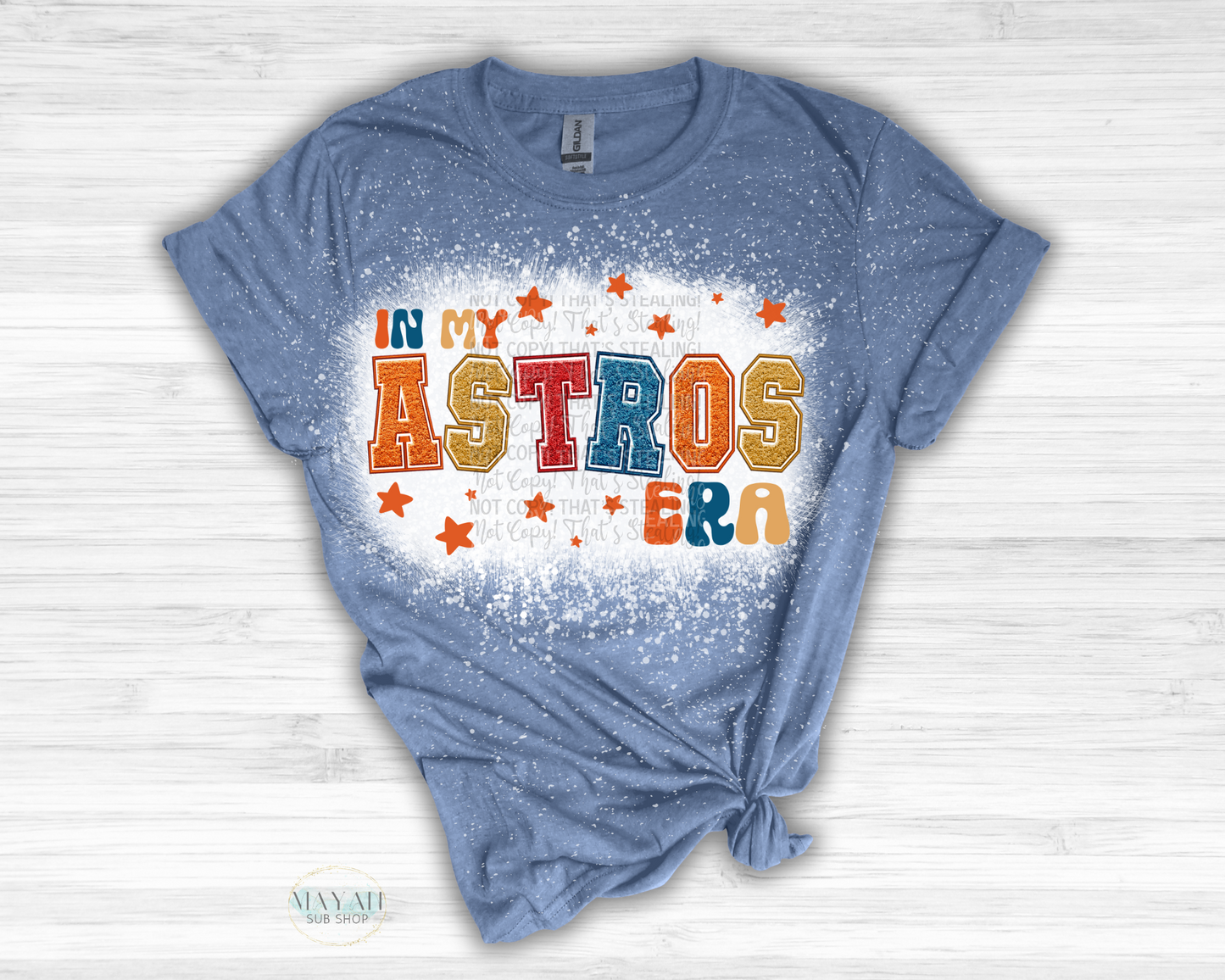 Astros Era Bleached Tee - Mayan Sub Shop