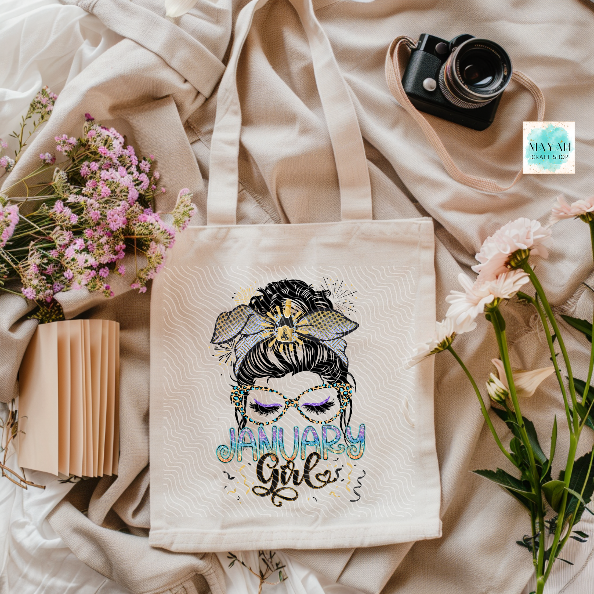 January girl tote bag.