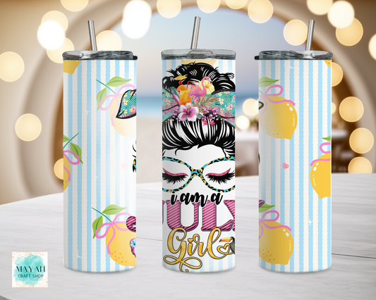 July girl tumbler.