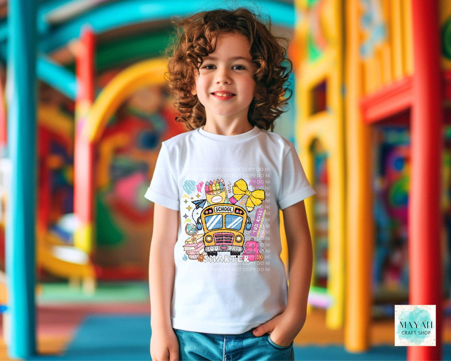 100 days smarter kids shirt.