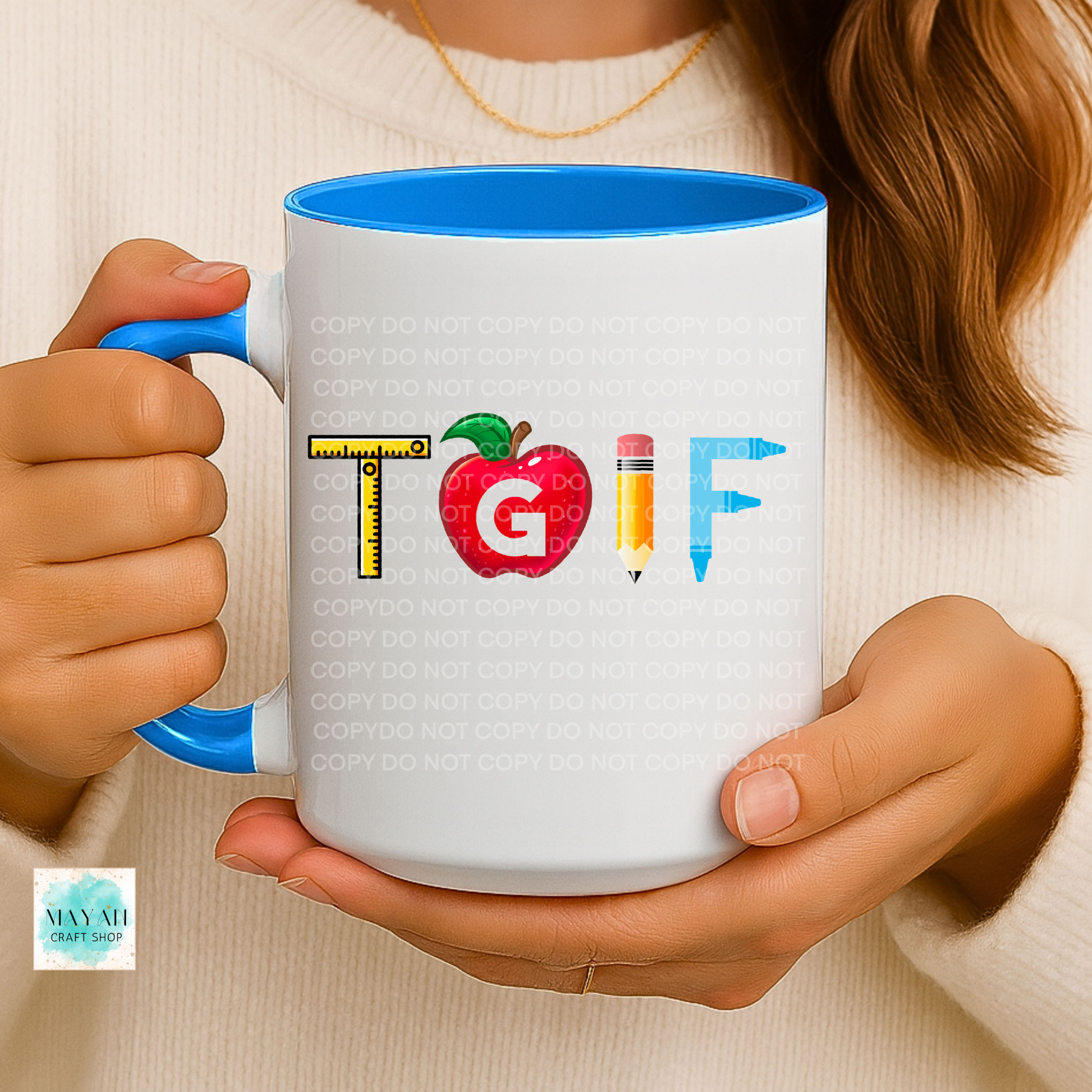 TGIF Teacher Mug - Mayan Craft Shop
