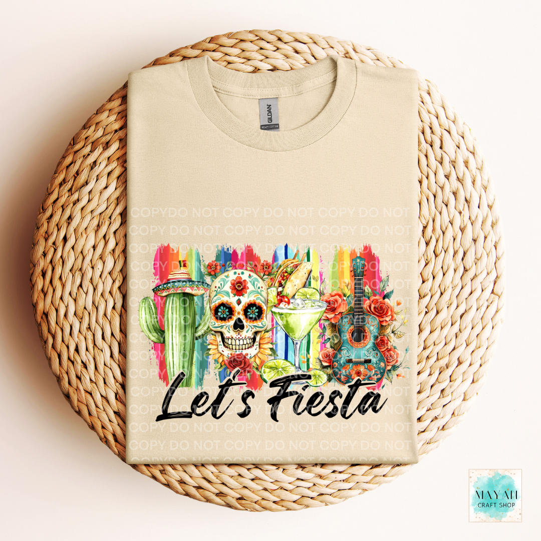 Let's fiesta sand shirt. -Mayan Craft Shop