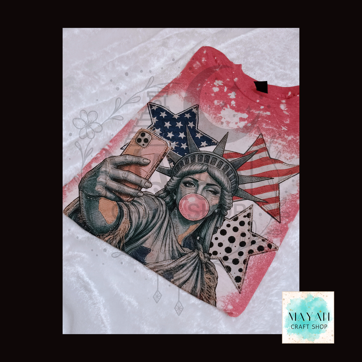 L_dy L_berty Selfie Bleached Shirt
