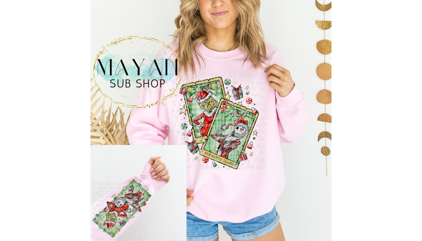 Christmas Santa's Tarot Cards Sweatshirt - Mayan Sub Shop