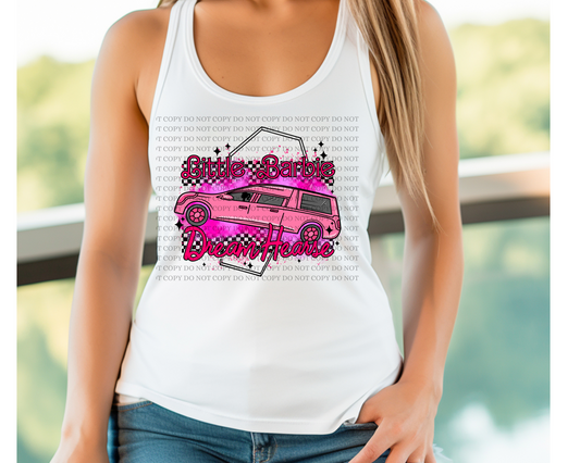 Little dream hearse white tank top. - Mayan Sub Shop