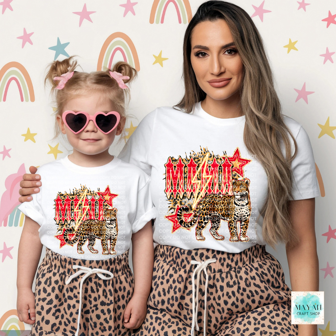 Mini leopard kids shirt. -Mayan Craft Shop