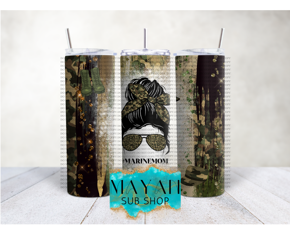 Marine mom tumbler. -Mayan Sub Shop