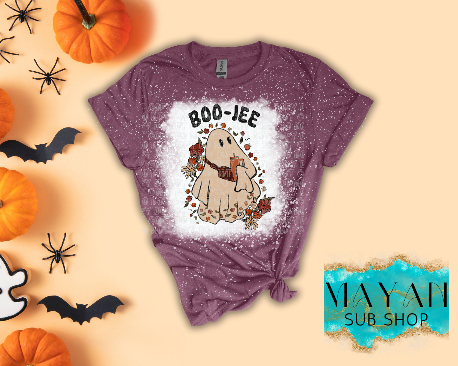 Boo-Jee Bleached Shirt - Mayan Sub Shop