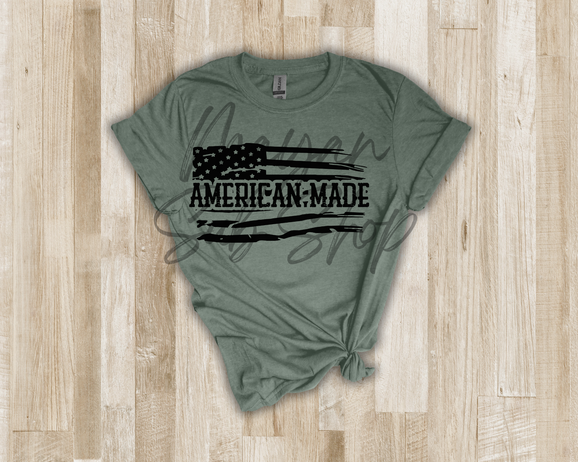 American Made military green shirt - Mayan Sub Shop