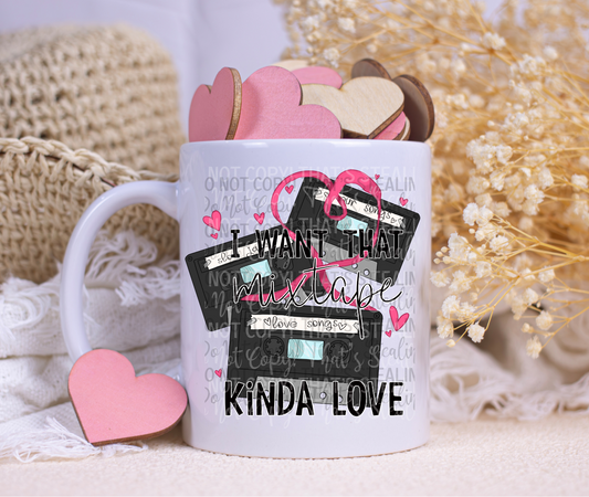 Mixtape kinda love 15 oz. coffee mug. -Mayan Sub Shop