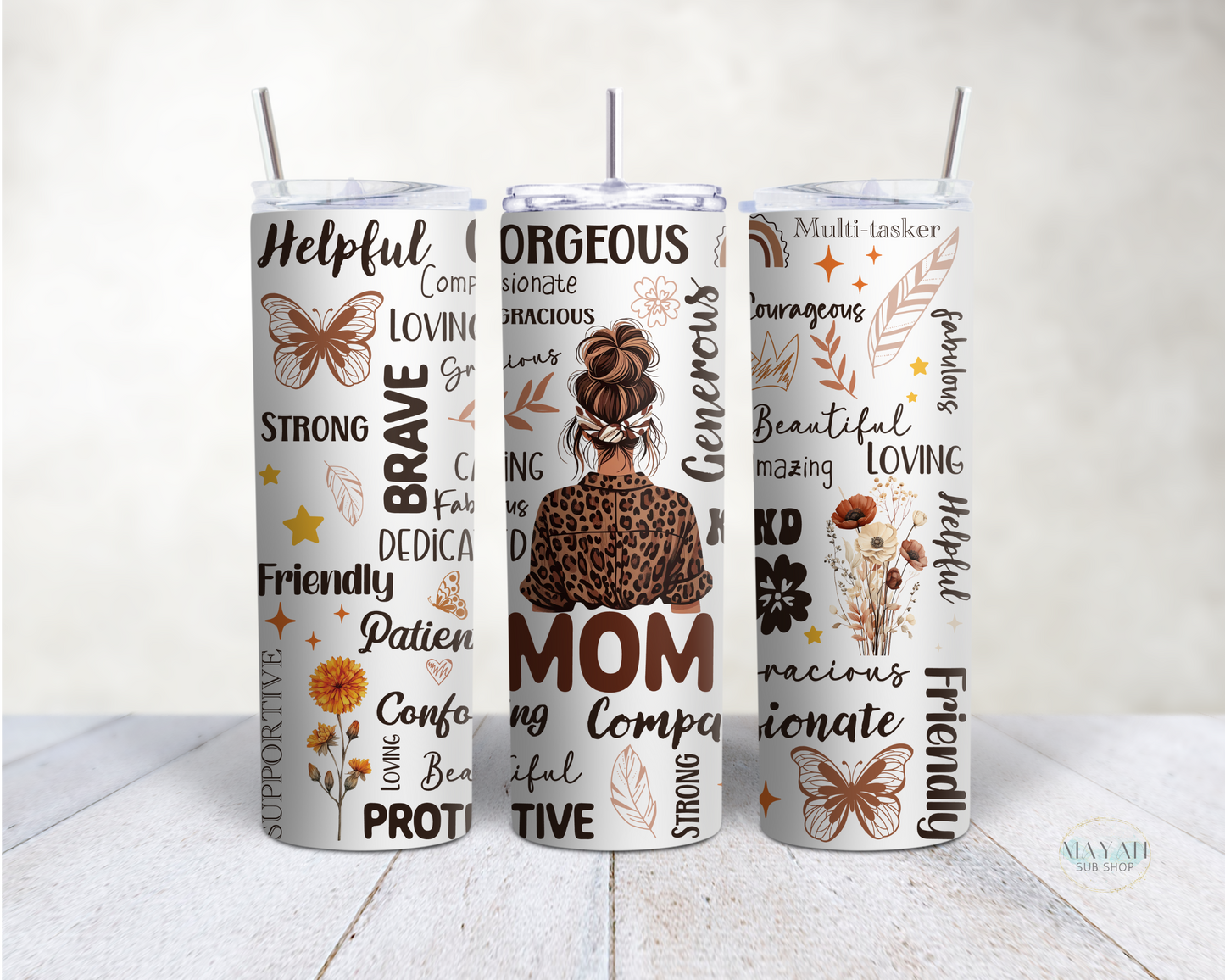 Mom Leopard Tumbler - Mayan Sub Shop