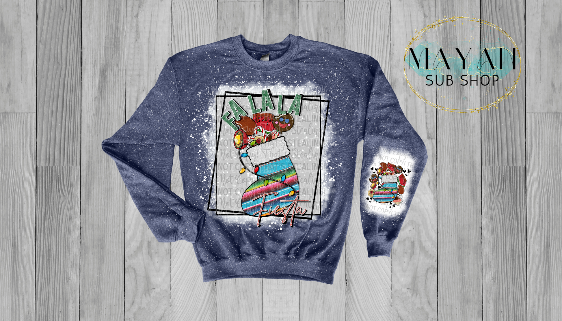 Falala Fiesta Bleached Sweatshirt - Mayan Sub Shop