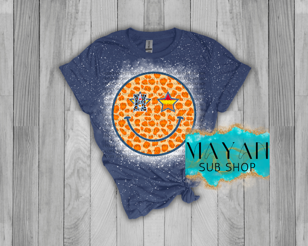 Astros Smiles Bleached Shirt - Mayan Sub Shop