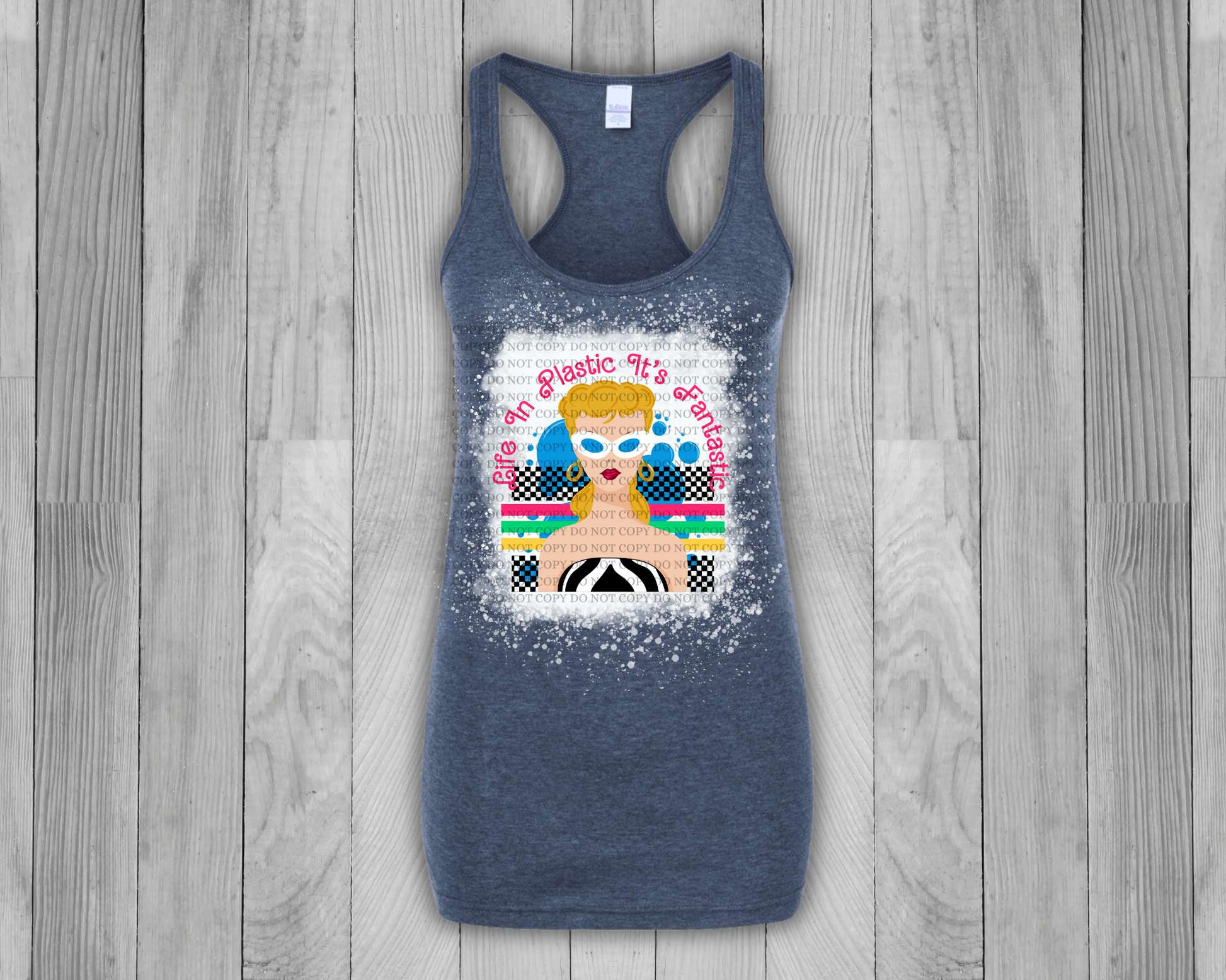 Plastic Life, So Fantastic Bleached Tank Top - Mayan Sub Shop