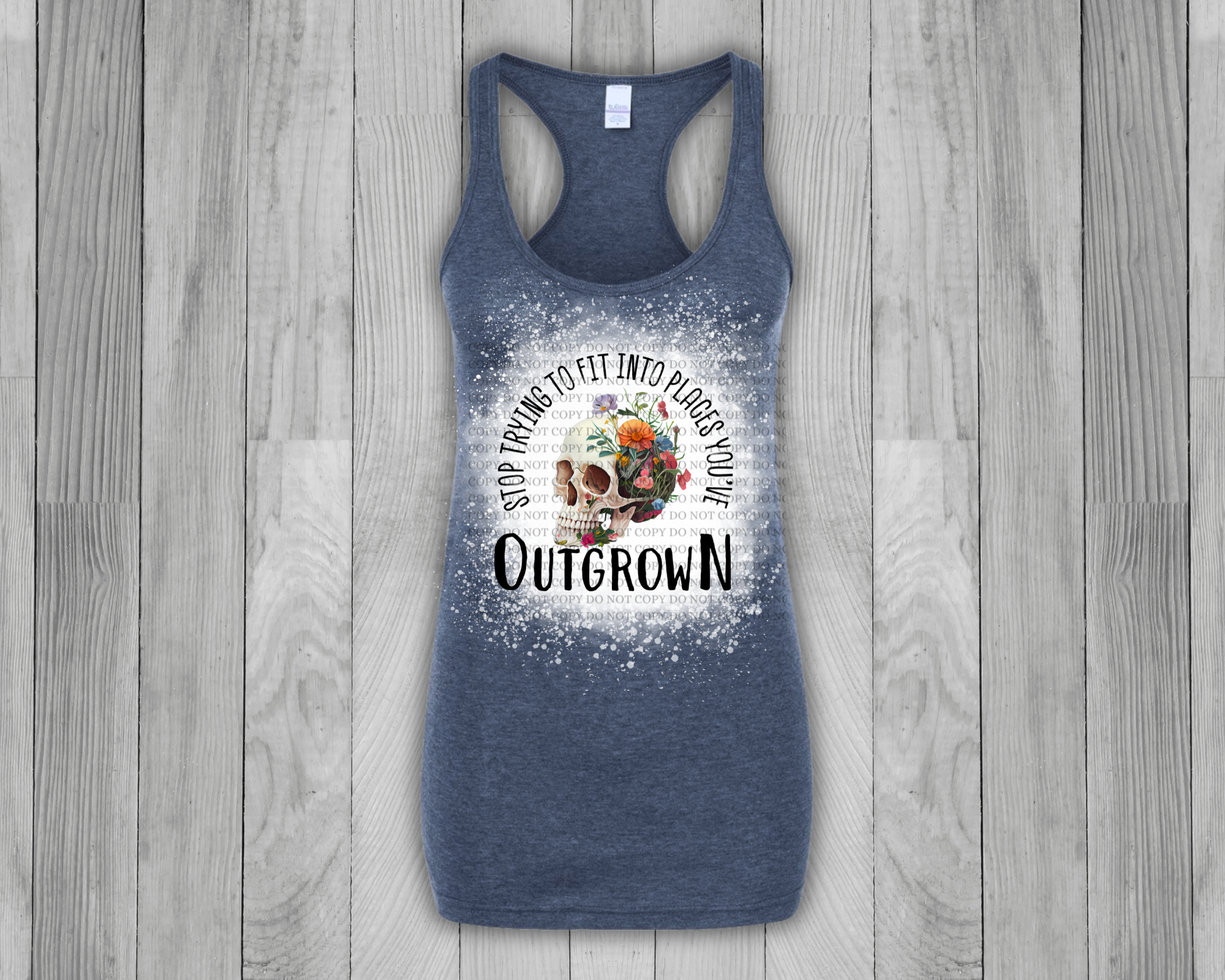 Outgrown Bleached Racerback Tank Top - Mayan Sub Shop