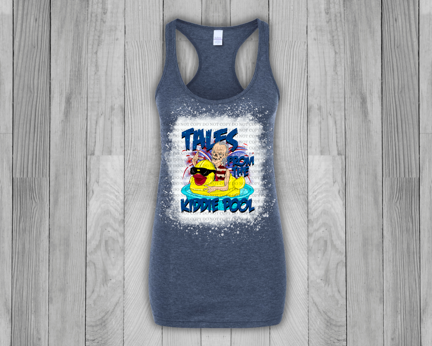 Tales From the Kiddie Pool Bleached Tank Top - Mayan Sub Shop