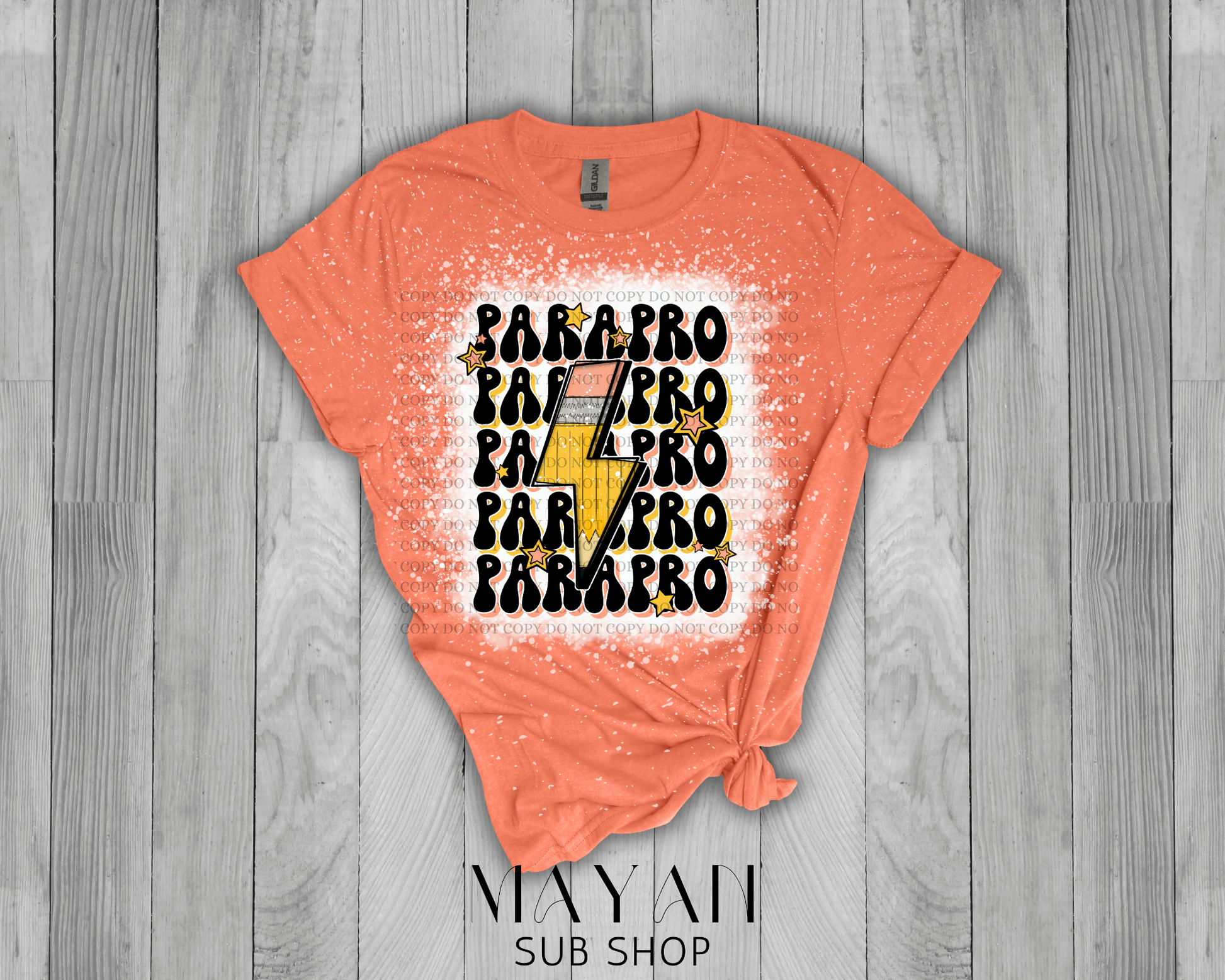 Parapro Retro Bleached Shirt - Mayan Sub Shop