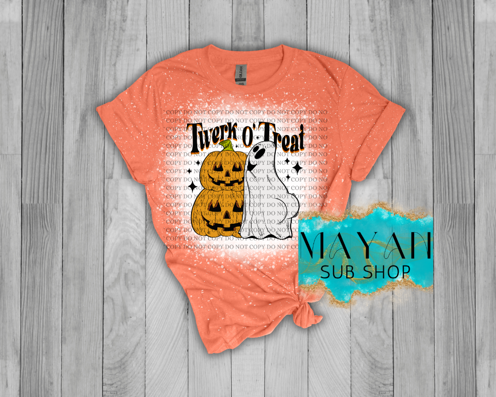 Twerk O' Treat Bleached Shirt - Mayan Sub Shop