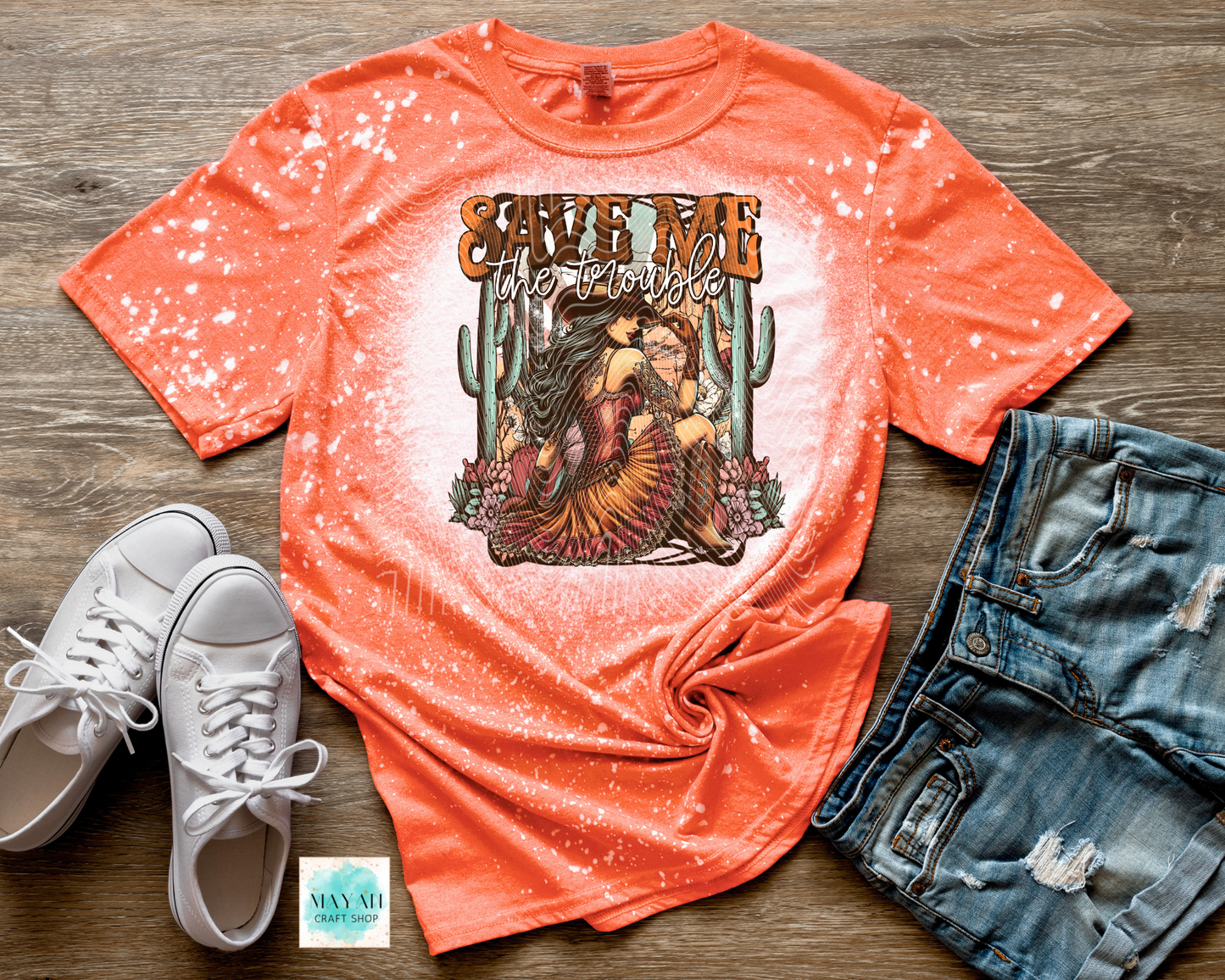 Save me the trouble bleached shirt.