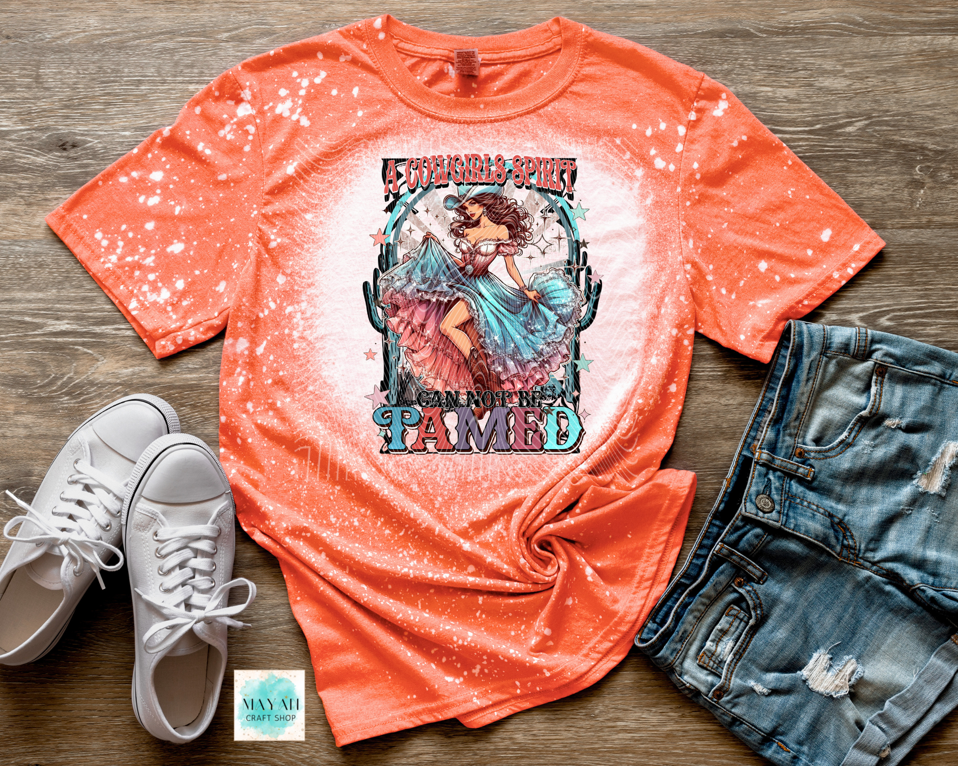 Cannot be tamed bleached shirt.