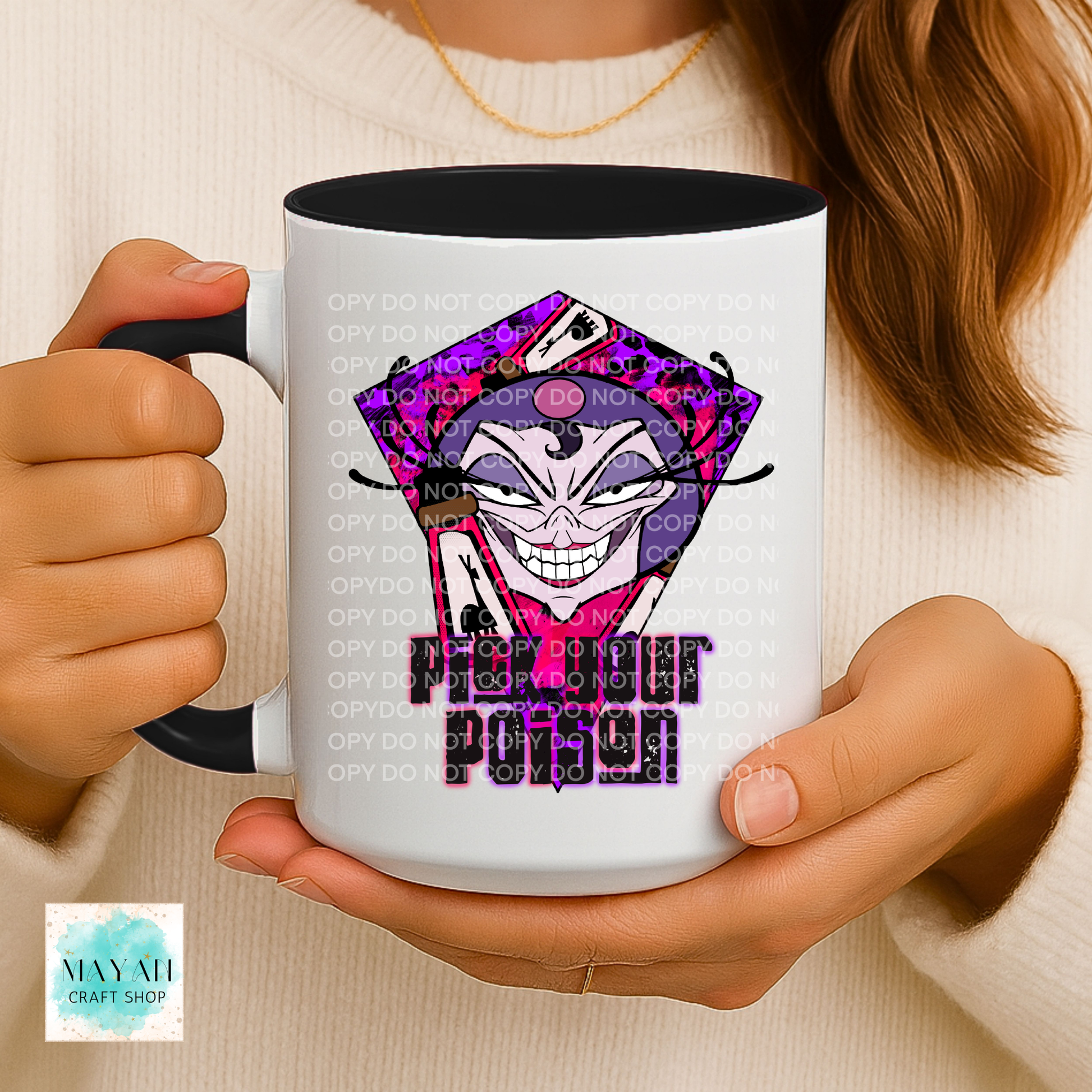 Pick Your Poison Mug - Mayan Craft Shop