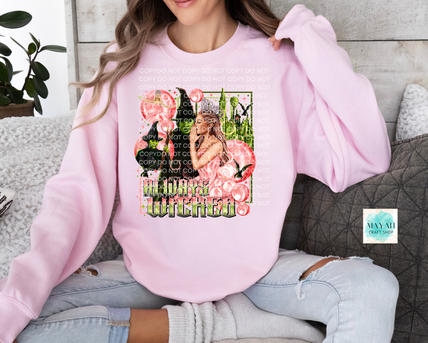 Always wicked pink sweatshirt. -Mayan Craft Shop